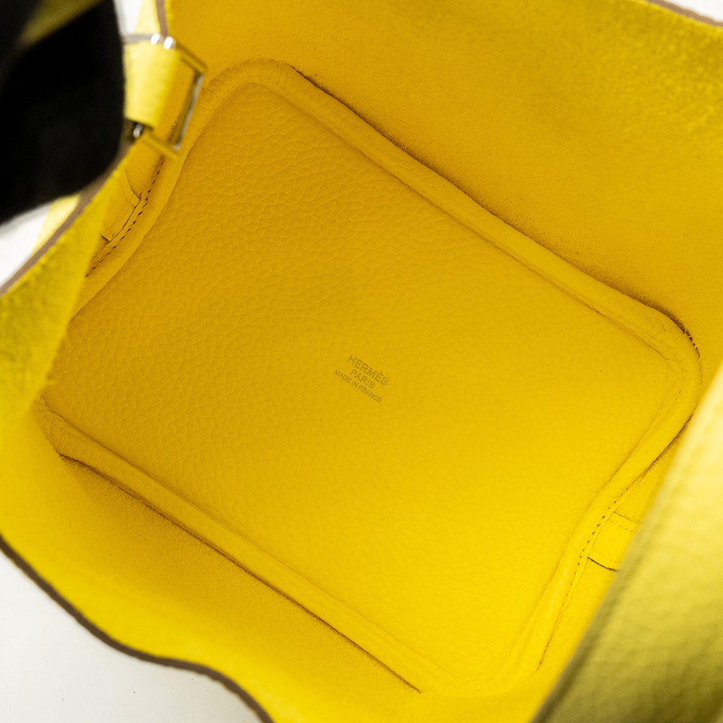 HERMES PICOTIN 18 LOCK BAG CLEMENCE LIMONCELLO SHW
