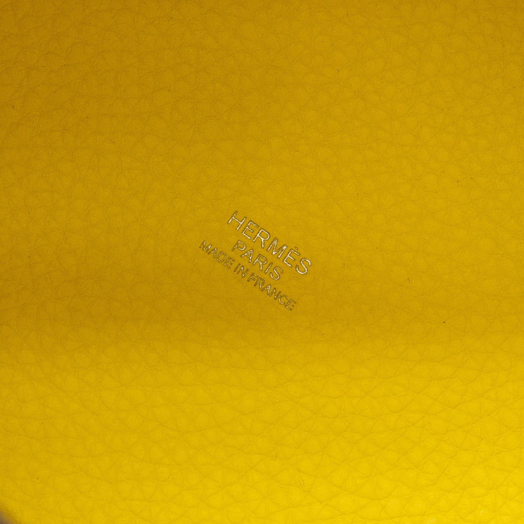 HERMES PICOTIN 18 LOCK BAG CLEMENCE LIMONCELLO SHW