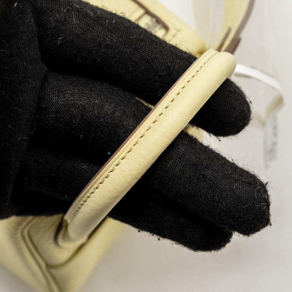 Hermes Mini Lindy II Clemence Jaune Milton SHW