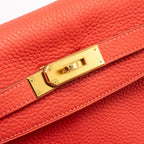 Hermes Kelly 32 Clemence T5 Rose Jaipur GHW