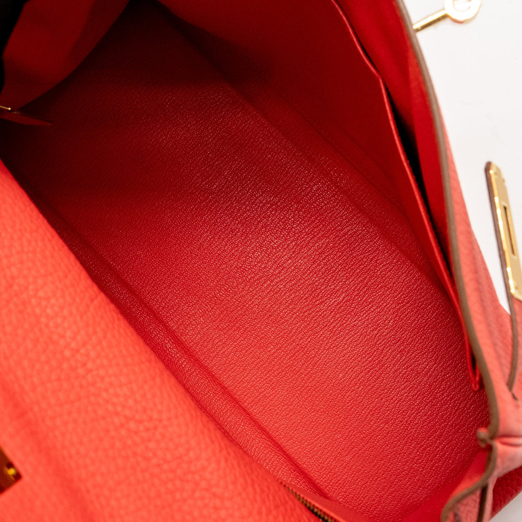 Hermes Kelly 32 Clemence T5 Rose Jaipur GHW