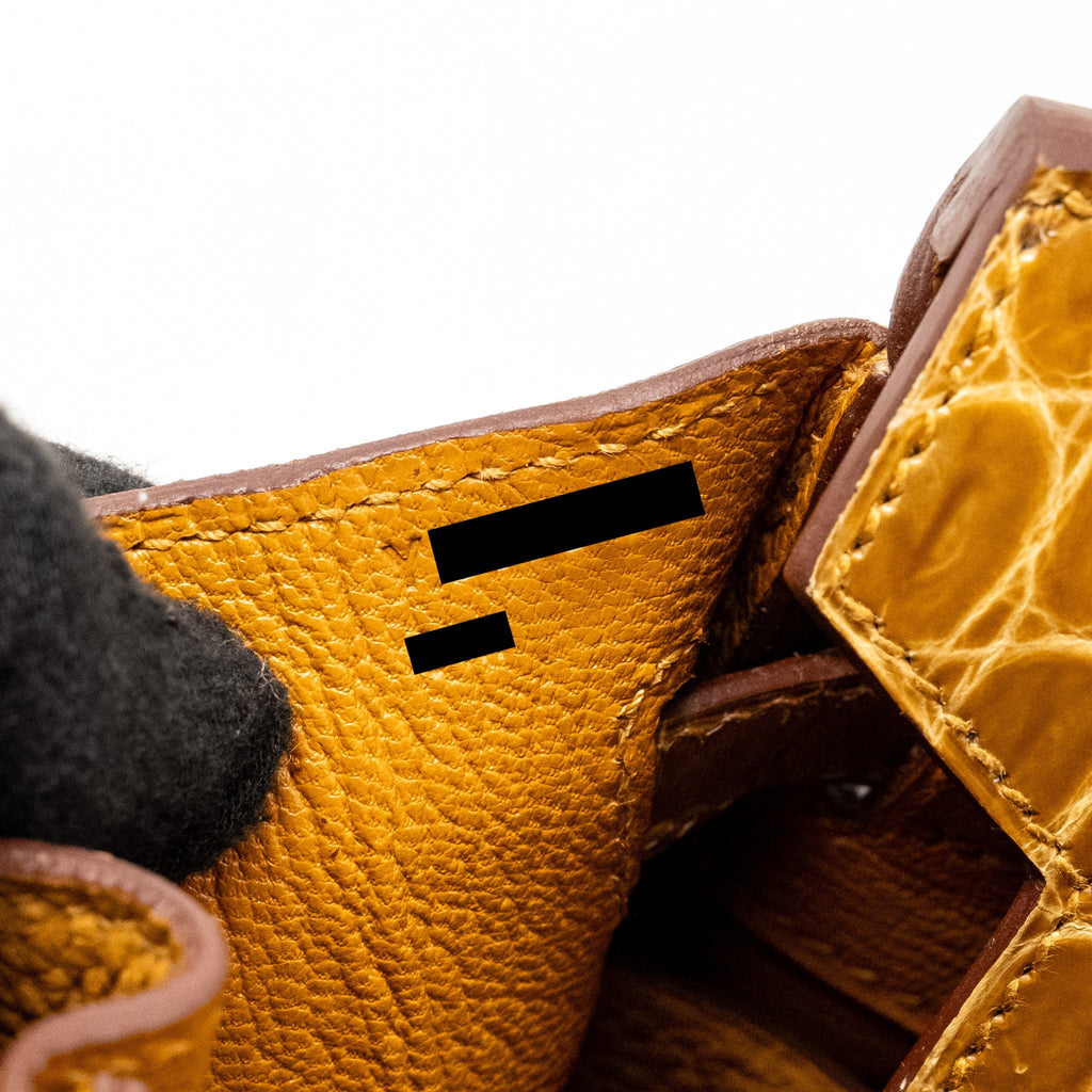Hermes Birkin 25 Touch Crocodile Niloticus/Togo Caramel/Tabac Camel GHW