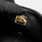 CHANEL MINI RECTANGULAR FLAP BAG LAMBSKIN BLACK LGHW (MICROCHIP)