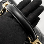CHANEL SMALL TRENDY CC FLAP BAG LAMBSKIN BLACK GHW