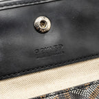 GOYARD SAINT LOUIS PM TOTE BAG GOYARDINE CANVAS / CALFSKIN BLACK SHW