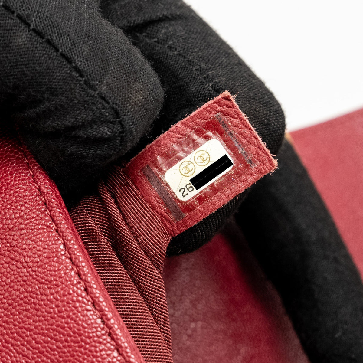 CHANEL MEDIUM BOY BAG CAVIAR RED GHW
