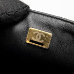 CHANEL MINI 2.55 REISSUE FLAP BAG AGED CALFSKIN BLACK BRUSHED GHW (MICROCHIP)