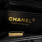 CHANEL MINI 2.55 REISSUE FLAP BAG AGED CALFSKIN BLACK BRUSHED GHW (MICROCHIP)