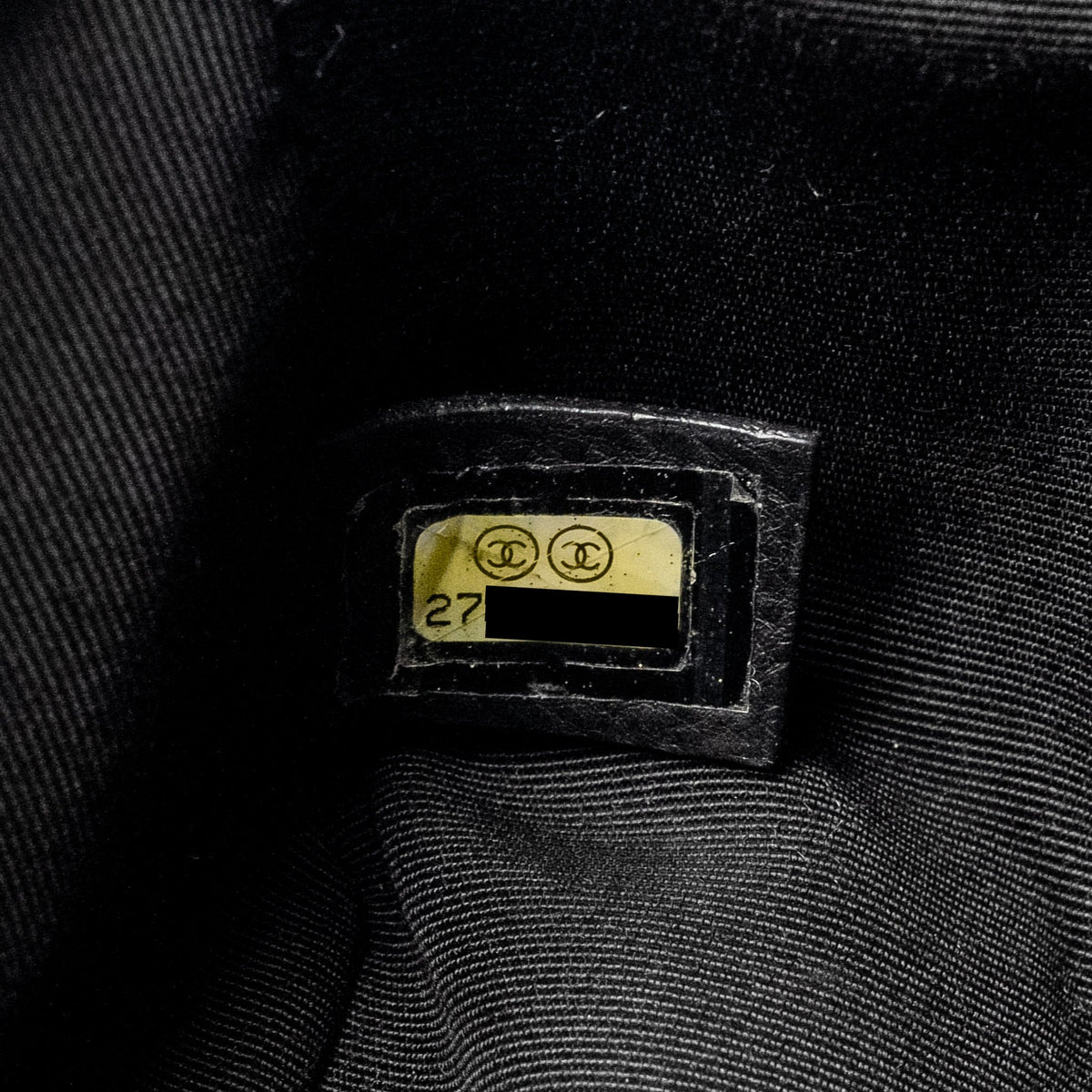 CHANEL CHEVRON SMALL BOY BAG CAVIAR BLACK GHW