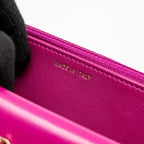 CHANEL TRENDY CC WALLET ON CHAIN LAMBSKIN FUCHSIA GHW