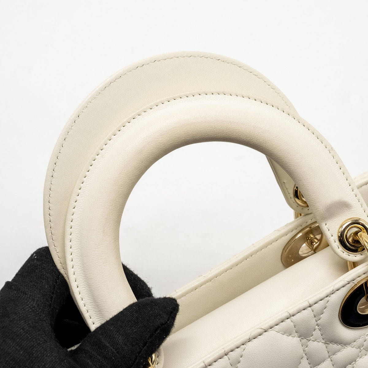 DIOR SMALL MY ABCDIOR LAMBSKIN WHITE LGHW