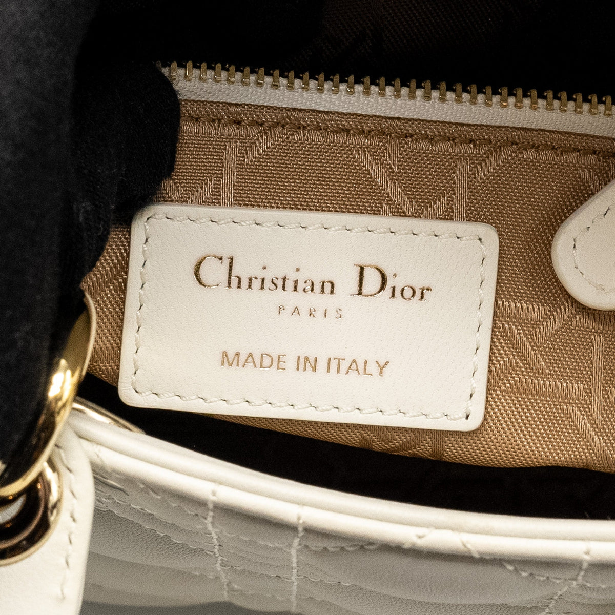 DIOR SMALL MY ABCDIOR LAMBSKIN WHITE LGHW