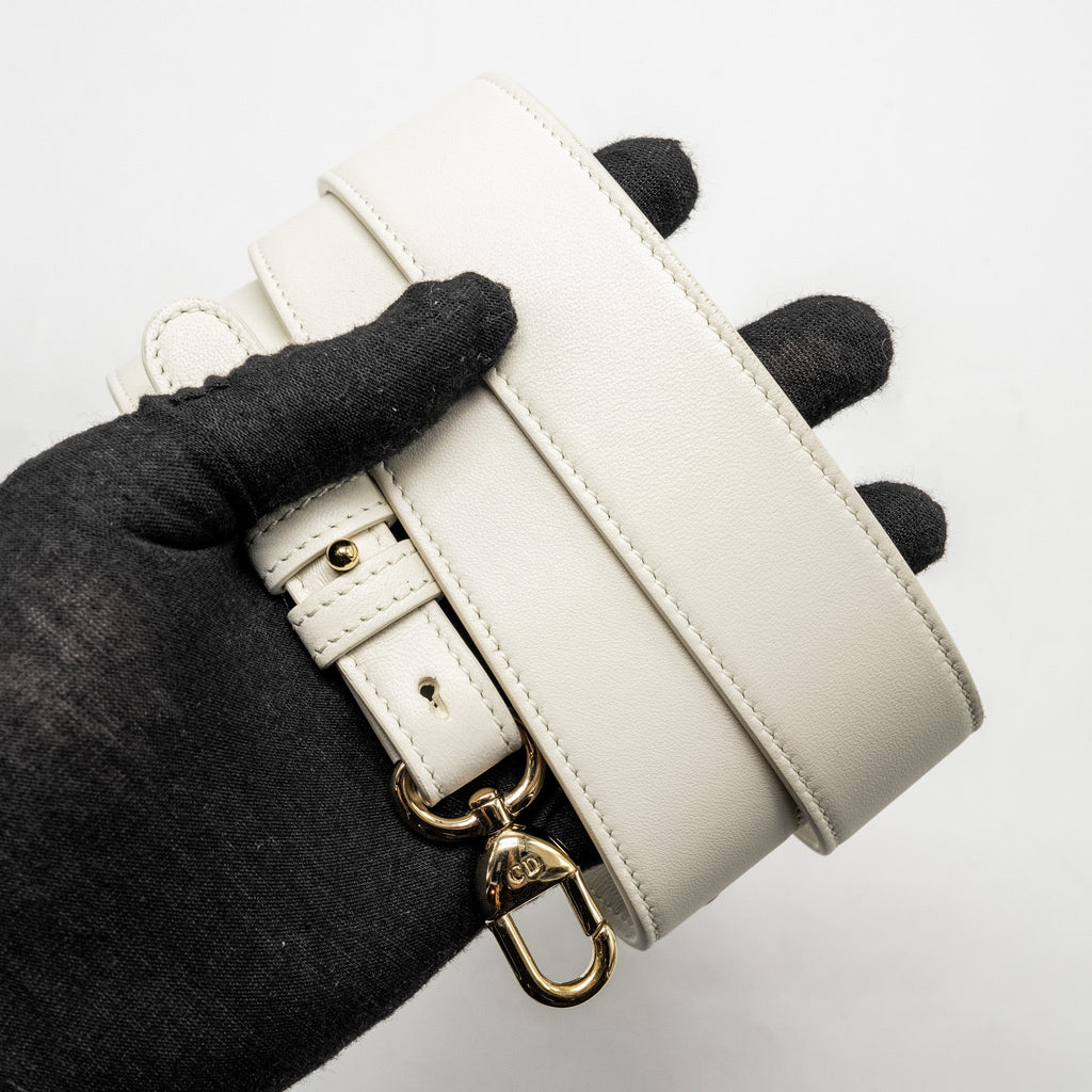 DIOR SMALL MY ABCDIOR LAMBSKIN WHITE LGHW