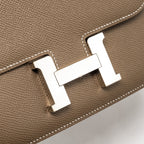 Hermes Mini Constance Epsom Etoupe SHW