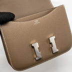 Hermes Mini Constance Epsom Etoupe SHW