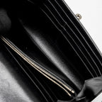 HERMES KELLY LONG WALLET BOX BLACK SHW