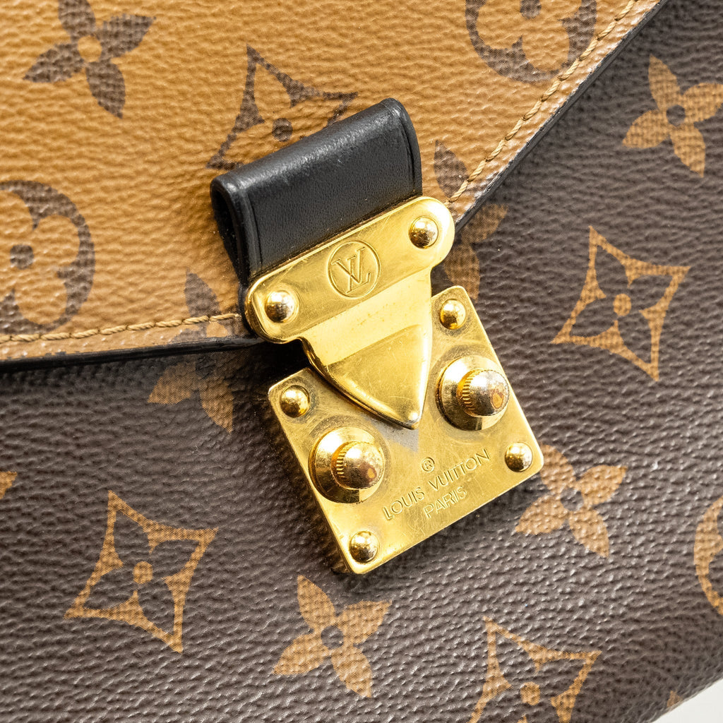 LOUIS VUITTON POCHETTE MÉTIS MONOGRAM REVERSE CANVAS GHW