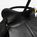DIOR MEDIUM SADDLE BAG CALFSKIN BLACK GHW