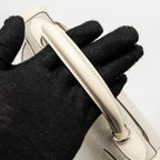 Hermes Kelly 28 Sellier Toile H/Swift Ecru-Amande/Nata SHW