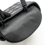 DIOR MEDIUM LADY DIOR ULTRAMATTE CANNAGE CALFSKIN SO BLACK