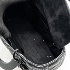 DIOR MEDIUM LADY DIOR ULTRAMATTE CANNAGE CALFSKIN SO BLACK