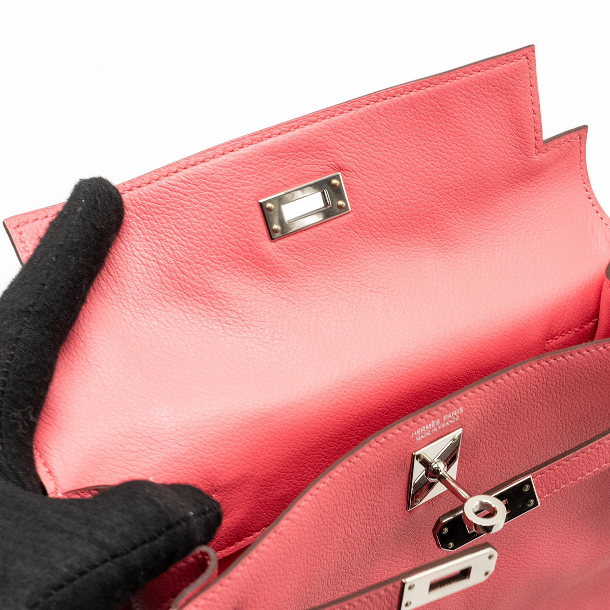 Hermes Kelly Danse Evercolor 8W Rose Azalee SHW
