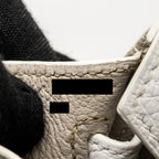 Hermes Birkin 20 Faubourg Snow Matt Alligator / Togo / Epsom/ Swift beton SHW