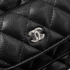 CHANEL 24P MINI BACKPACK/CROSSBODY BAG CAVIAR BLACK SHW (MICROCHIP)