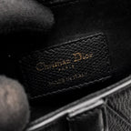 DIOR MINI SADDLE BAG CALFSKIN BLACK GHW