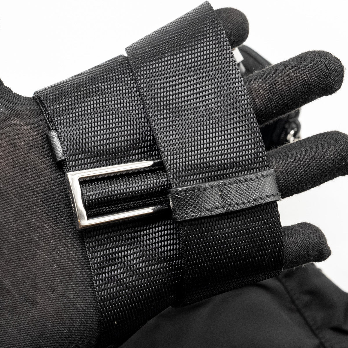 PRADA MESSENGER BAG RE-NYLON BLACK SHW