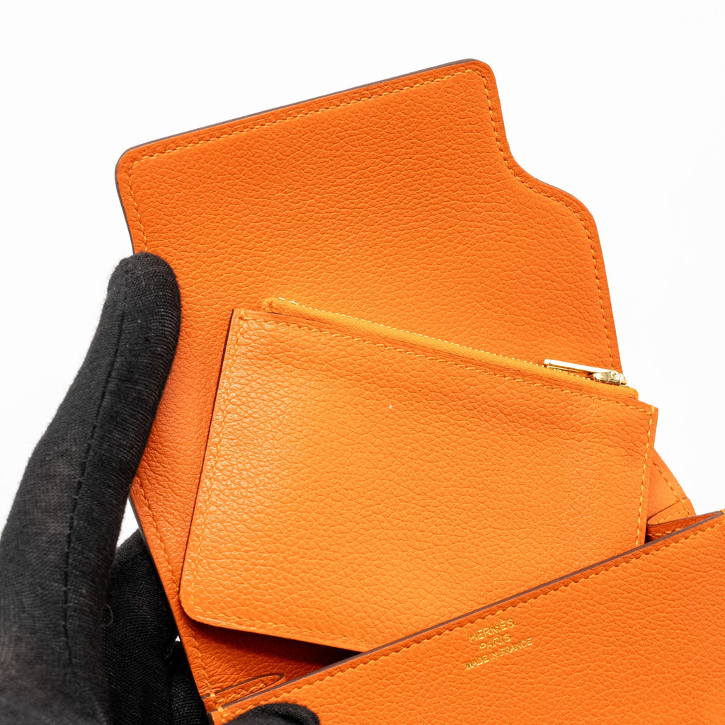 Hermes Roulis Slim Evercolor Orange GHW