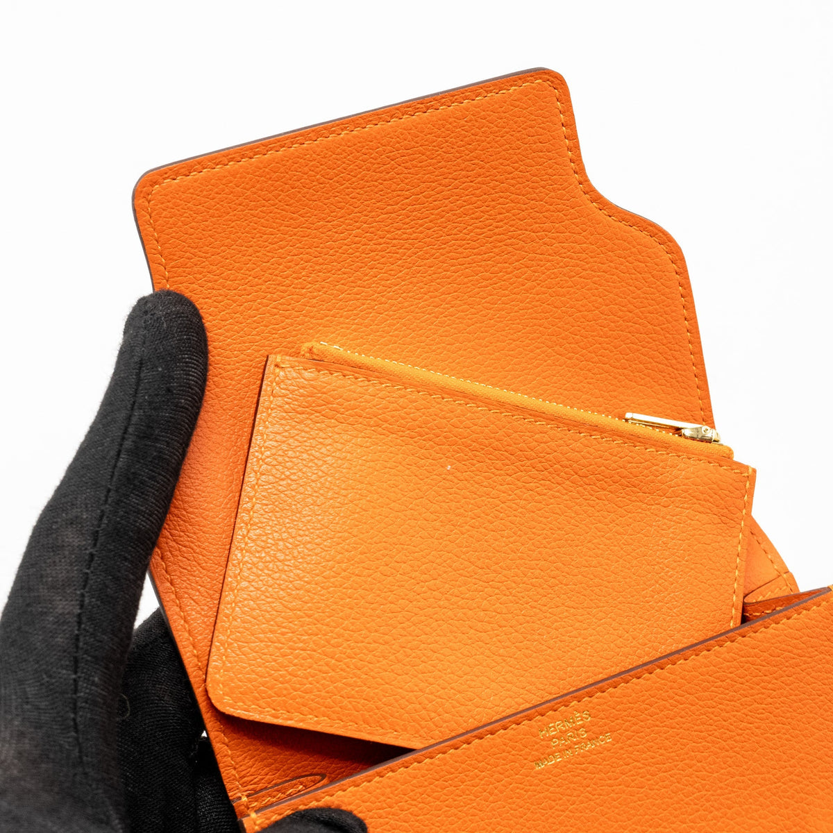 Hermes Roulis Slim Evercolor Orange GHW