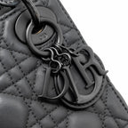 DIOR MINI LADY DIOR CALFSKIN SO BLACK