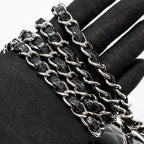 CHANEL MEDIUM CLASSIC DOUBLE FLAP BAG CAVIAR BLACK SHW (MICROCHIP)