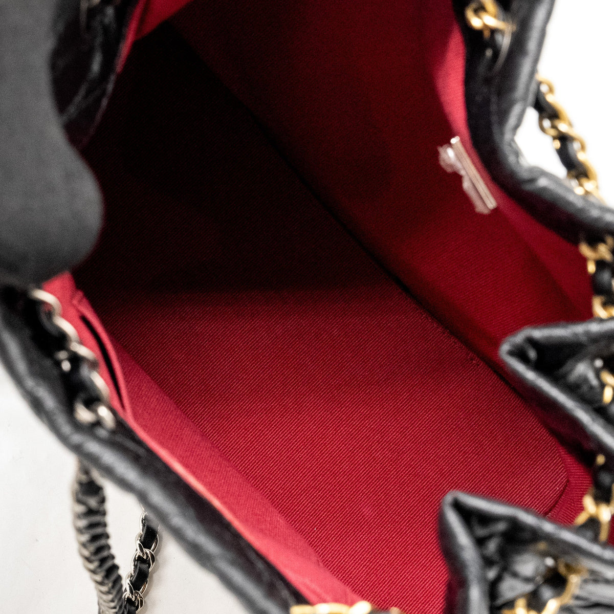 CHANEL SMALL GABRIELLE BACKPACK CALFSKIN BLACK MULTICOLOUR HARDWARE (MICROCHIP)