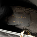 DIOR MY ABC SMALL LADY DIOR LAMBSKIN LIGHT GREY LGHW