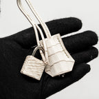 HERMES BIRKIN 25 CROCODILE NILOTICUS HIMALAYA BLANC SHW