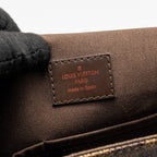 LOUIS VUITTON BROOKLYN PM MESSENGER BAG DAMIER EBENE CANVAS BROWN HARDWARE