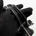 PRADA TOP HANDLE RE-EDITION 2005 NYLON BAG BLACK SHW