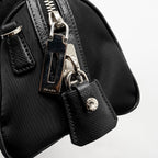 PRADA TOP HANDLE RE-EDITION 2005 NYLON BAG BLACK SHW