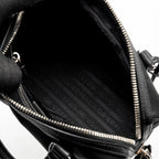 PRADA TOP HANDLE RE-EDITION 2005 NYLON BAG BLACK SHW