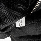 PRADA TOP HANDLE RE-EDITION 2005 NYLON BAG BLACK SHW