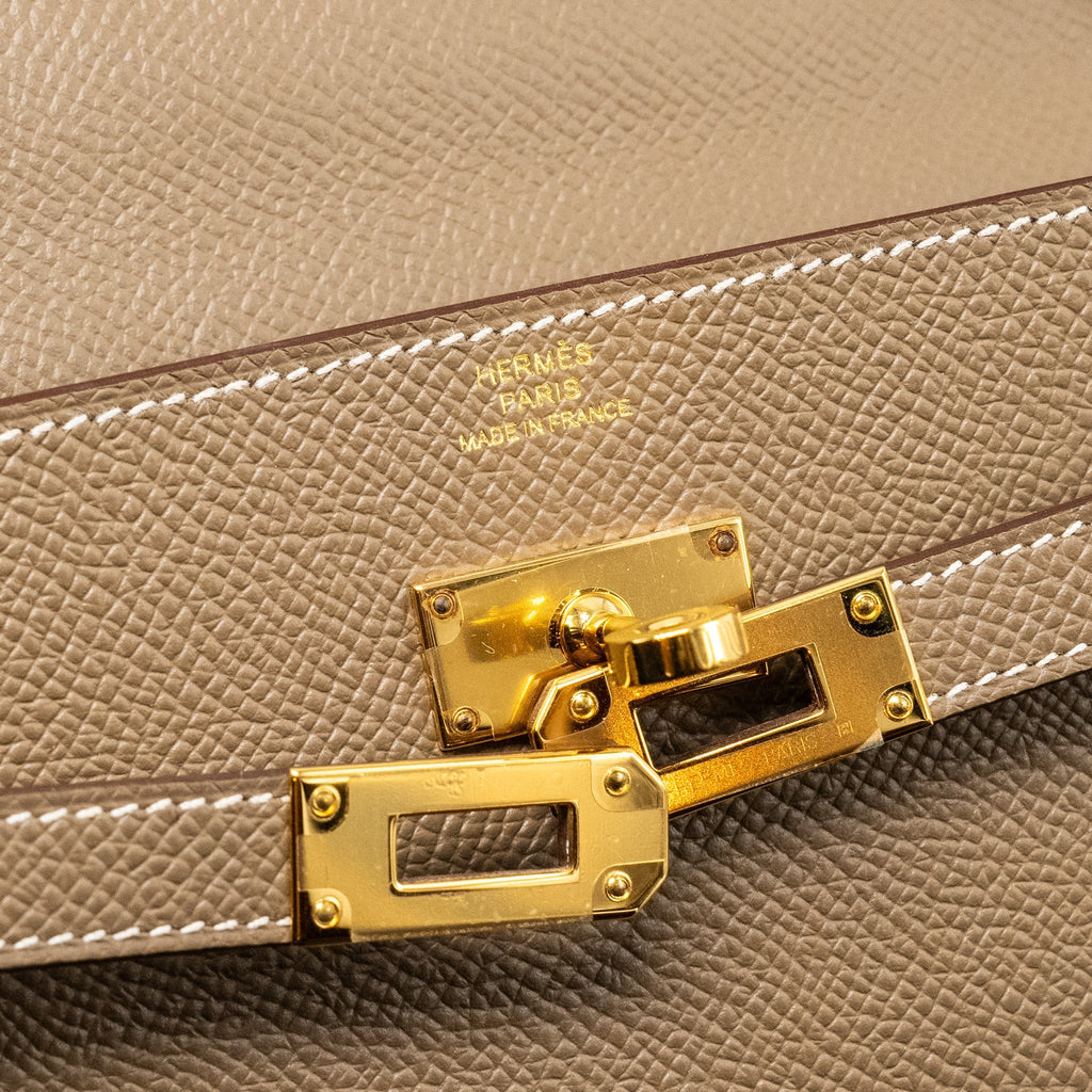 Hermes Kelly To Go Epsom Etoupe GHW