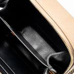 CHANEL MINI FILIGREE VANITY CLUTCH CAVIAR BEIGE / BLACK GHW