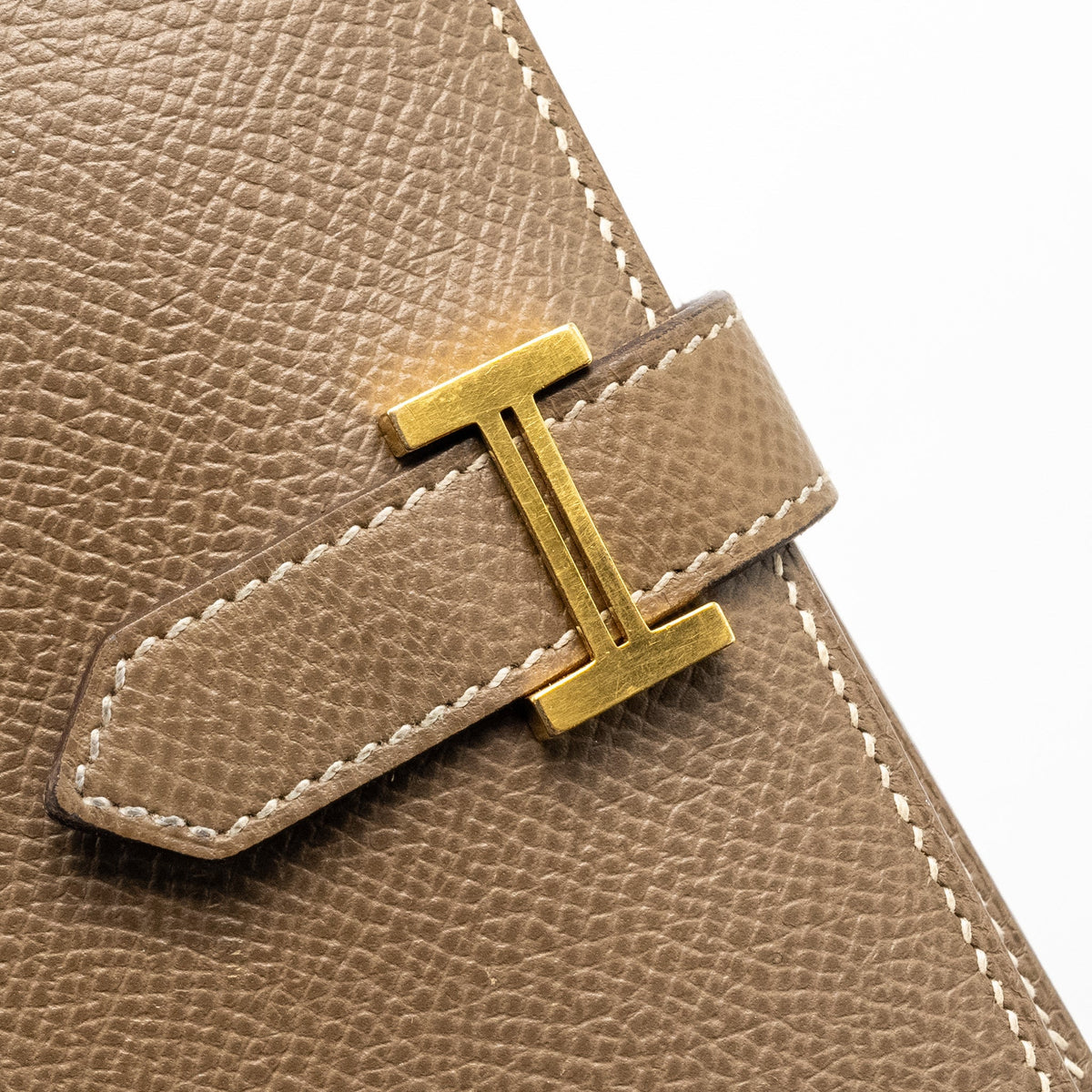Hermes bearn compact wallet epsom etoupe GHW