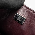 CHANEL MEDIUM CLASSIC DOUBLE FLAP BAG CAVIAR BLACK SHW (MICROCHIP)