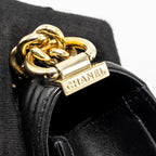 CHANEL SMALL BOY BAG LAMBSKIN BLACK GHW