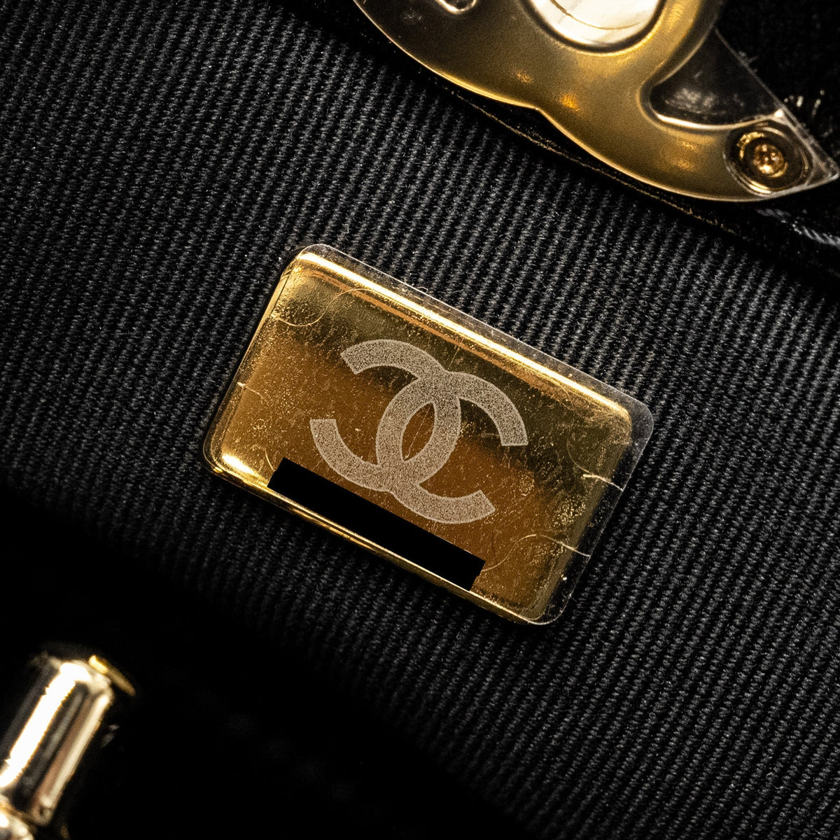 CHANEL MINI 31 BAG SHINY LAMBSKIN BLACK LGHW (MICROCHIP)