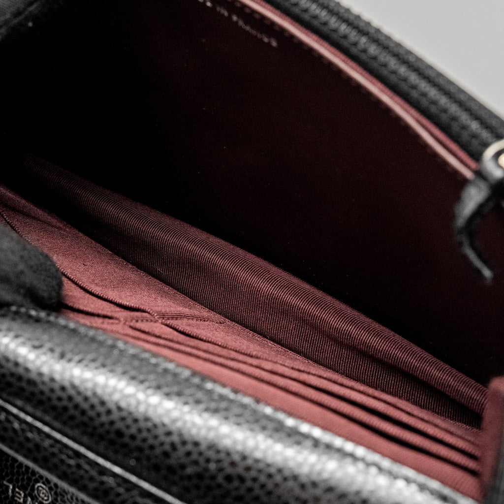 CHANEL CLASSIC WALLET ON CHAIN CAVIAR BLACK SHW