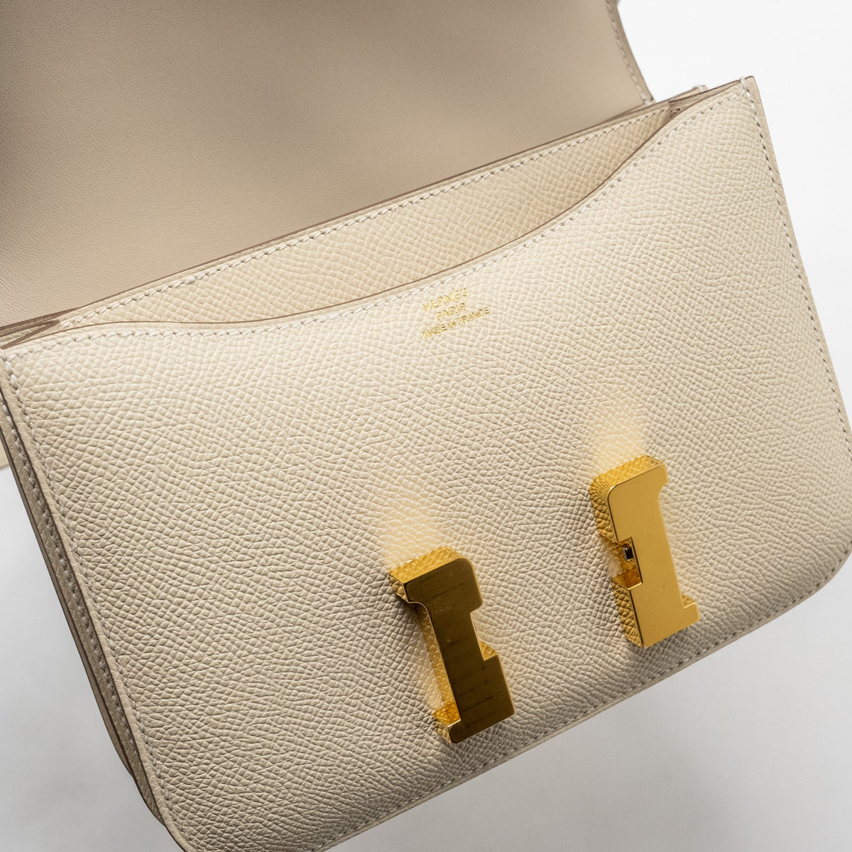 HERMES MINI CONSTANCE EPSOM CRAIE GHW